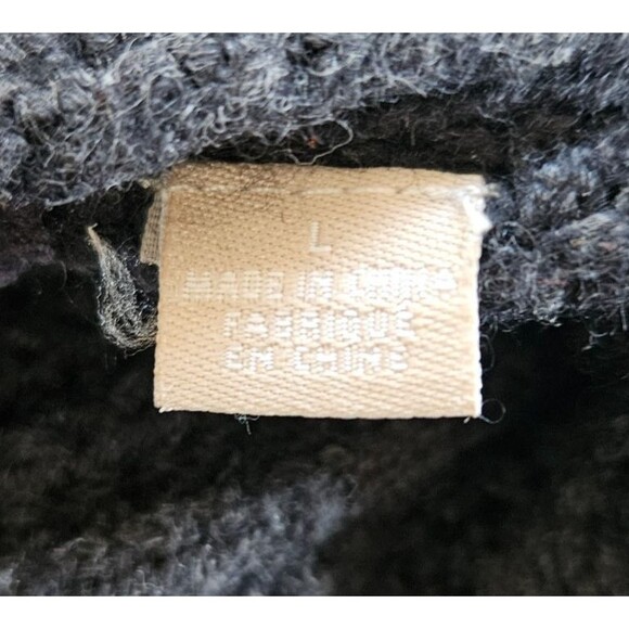 Anthropologie KNITTED & KNOTTED Posie Cardigan Lrg Gray Elbow Balloon Sleeve - Picture 9 of 11